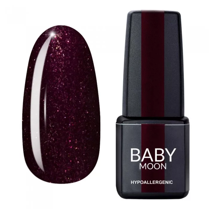 Гель лак Baby Moon Dance Diamond Gel polish №012 спелая вишня, шиммер 6 мл