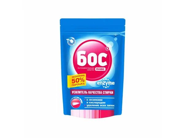 Бос плюс Enzyme Підсилювач прання кисневий з ферментами 500г
