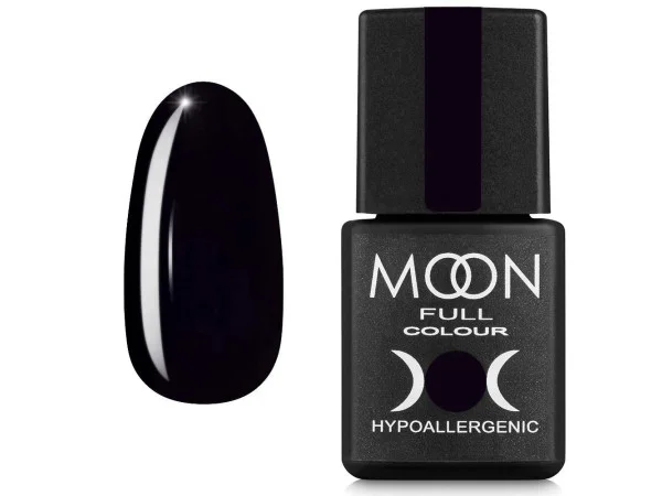 Гель-лак MOON FULL color Gel polish №188 глубокий черный 8 мл