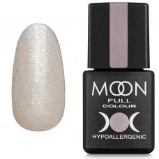 Гель-лак MOON FULL Opal color Gel polish №502 безбарвний напівпрозорий з дрібним різнокольоровим шиммером 8 мл