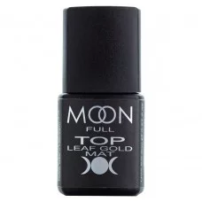 Матовый Топ с  блестками Moon Full Leaf Gold Matt без липкого слоя 8 мл