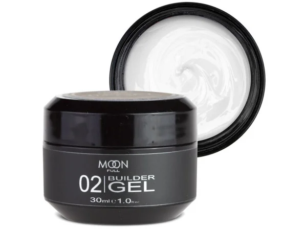 Моделирующий гель Moon Full Builder Gel №02 белый 30 мл