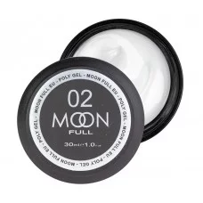 Полігель для нарощування нігтів Moon Full Poly Gel № 02 Молочно-білий 30 мл