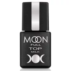 Молочний топ для гель-лаку Moon Full Top milk, 8 мл