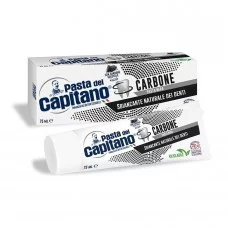 Зубная паста Pasta del Capitano Charcoal с активированным углём 100% Экологическая упаковка 75 мл