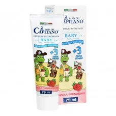 Зубна паста для дітей BABY 3 + Полуниця Pasta del Capitano