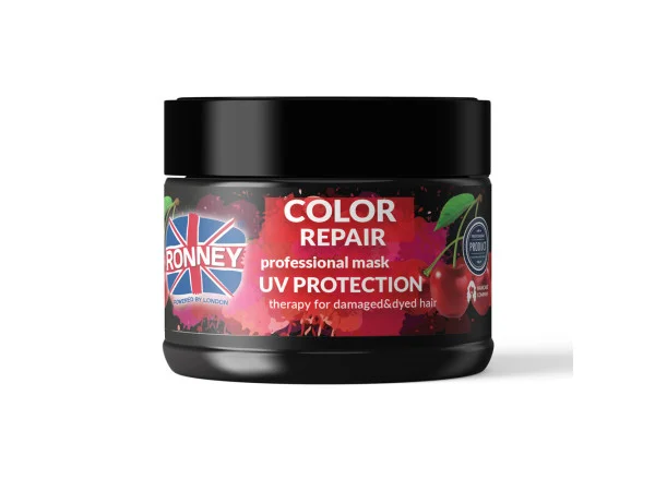 Маска Захист кольору для пофарбованого волосся RONNEY COLOR REPAIR CHERRY з UV фільтром 300 мл