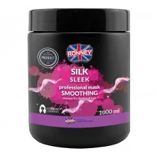 Маска протеиновая RONNEY SMOOTHING SILK AND SLEEK для тонких и тусклых волос 1000 мл