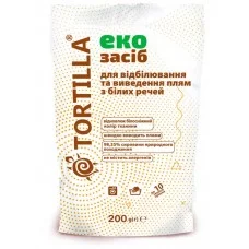 Эко средство для отбеливания и выведения пятен с белых вещей Tortilla 200 г