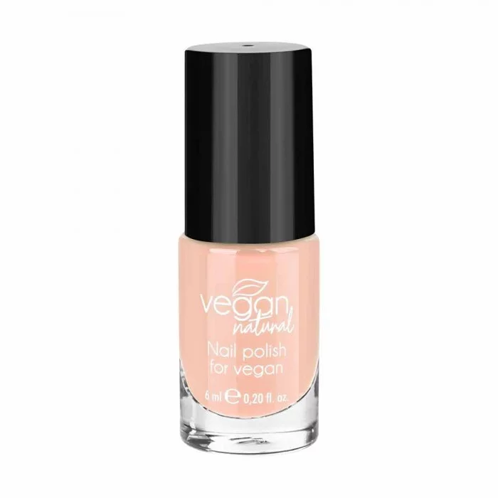 Лак для нігтів Vegan Natural №01 блідий персиковий, 5906942670019