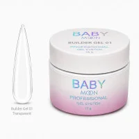 Моделирующий гель для ногтей Baby Moon Builder Gel, 15 мл № 01