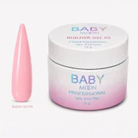 Моделирующий гель для ногтей Baby Moon Builder Gel, 15 мл № 09