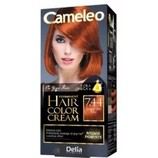 Фарба для волосся Delia Cosmetics Cameleo Omega plus з олією Аргани 7.44 рудий