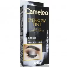 Крем-краска для бровей Delia Cosmetiсs Cameleo тон 1.0 черная 15 мл