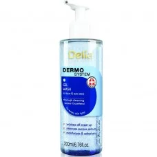 Гель для вмивання Delia Cosmetics Dermo Sistem для обличчя та області навколо очей 200 мл