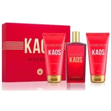 Косметичний набір для чоловіків Instituto Espanol POSEIDON KAOS  (туал.вода 100 мл + гель д/душу 100 мл + лосьйон п/гоління 100 мл)