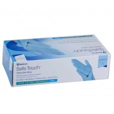 Рукавички нітрилові Medicom SafeTouch Vitals Slim Blue 1175P2-B, 3 г 50 пар (сині, розмір S)