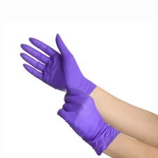 Рукавички нітрилові оглядові текстуровані без пудри нестерильні Medicom SafeTouch Advanced Lavender, розмір S  50 пар