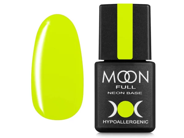 Неонова база Moon Full Neon Rubber Base №01 світло-салатова 8 мл