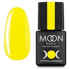 Неонова база Moon Full Neon Rubber Base №02 жовта 8 мл