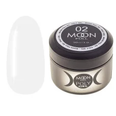 Полігель для нарощування нігтів Moon Full Poly Gel № 02 Молочно-білий 30 мл