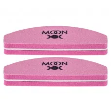Пилка-баф для ногтей Moon Full Pink Small 120/180, (2 шт/уп)