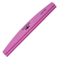 Пилка-бафф для ногтей Moon Full Pink 120/180 полумесяц, (24шт/уп)