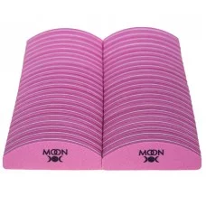 Пилка-бафф для ногтей Moon Full Pink Small 120/180, (46шт/уп)