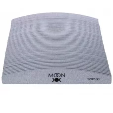 Пилка Moon Full Grey 120/180, полумесяц (50шт/уп)