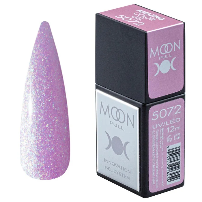 Гель-лак Moon Full Amazing Color Gel polish 12 мл № 5072, 5905123026447