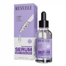Концентрована сироватка REVUELLE WOW! SKIN BEAUTY для відновлення шкіри нічна, 30 мл