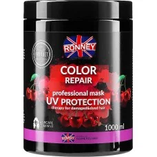 Маска защита цвета для окрашенных волос RONNEY COLOR REPAIR CHERRY с UV фильтром 1000 мл