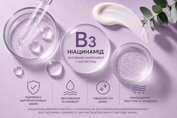 Ніацинамід B3 у догляді за шкірою