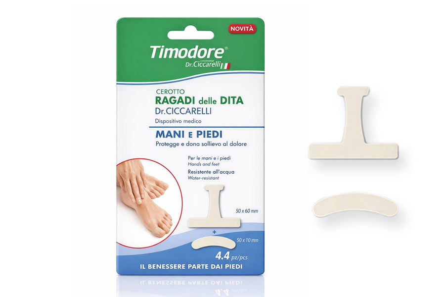 Упаковка и гидроколлоидные пластыри Timodore от трещин на пальцах